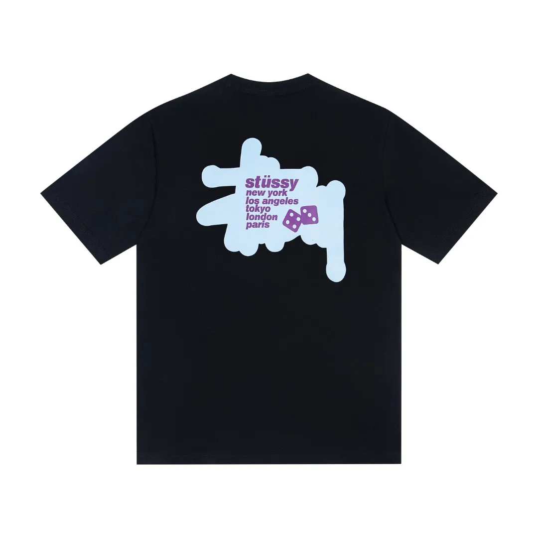 🔥 070# P55 （In Stock ） Stussy T Same Style ：Black White Size：S M L XL ： 260 ：